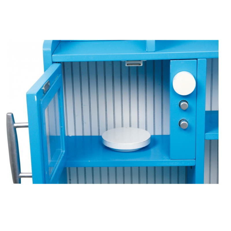 Mikrowelle Spielküche blau